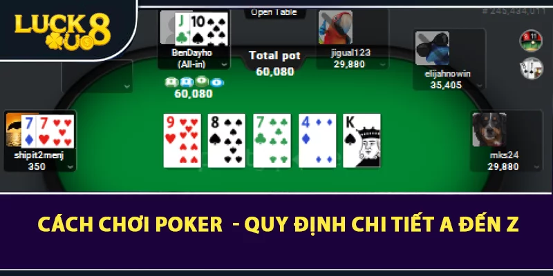 Cách chơi poker - Quy định chi tiết a đến z
